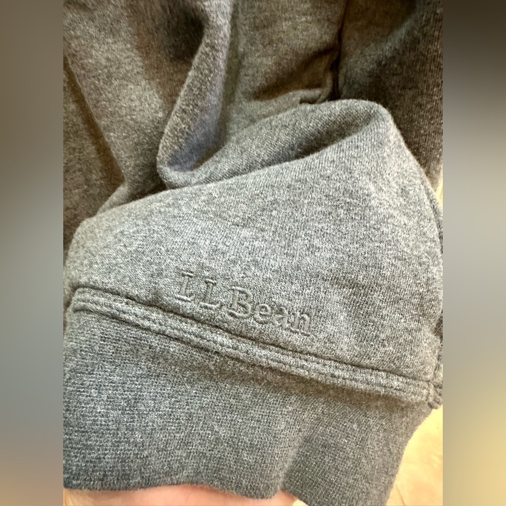 L.L. Bean Katahdin Iron Works Full Zip-Up Sweatshirt in Gray Size XL - Picture 4 of 7